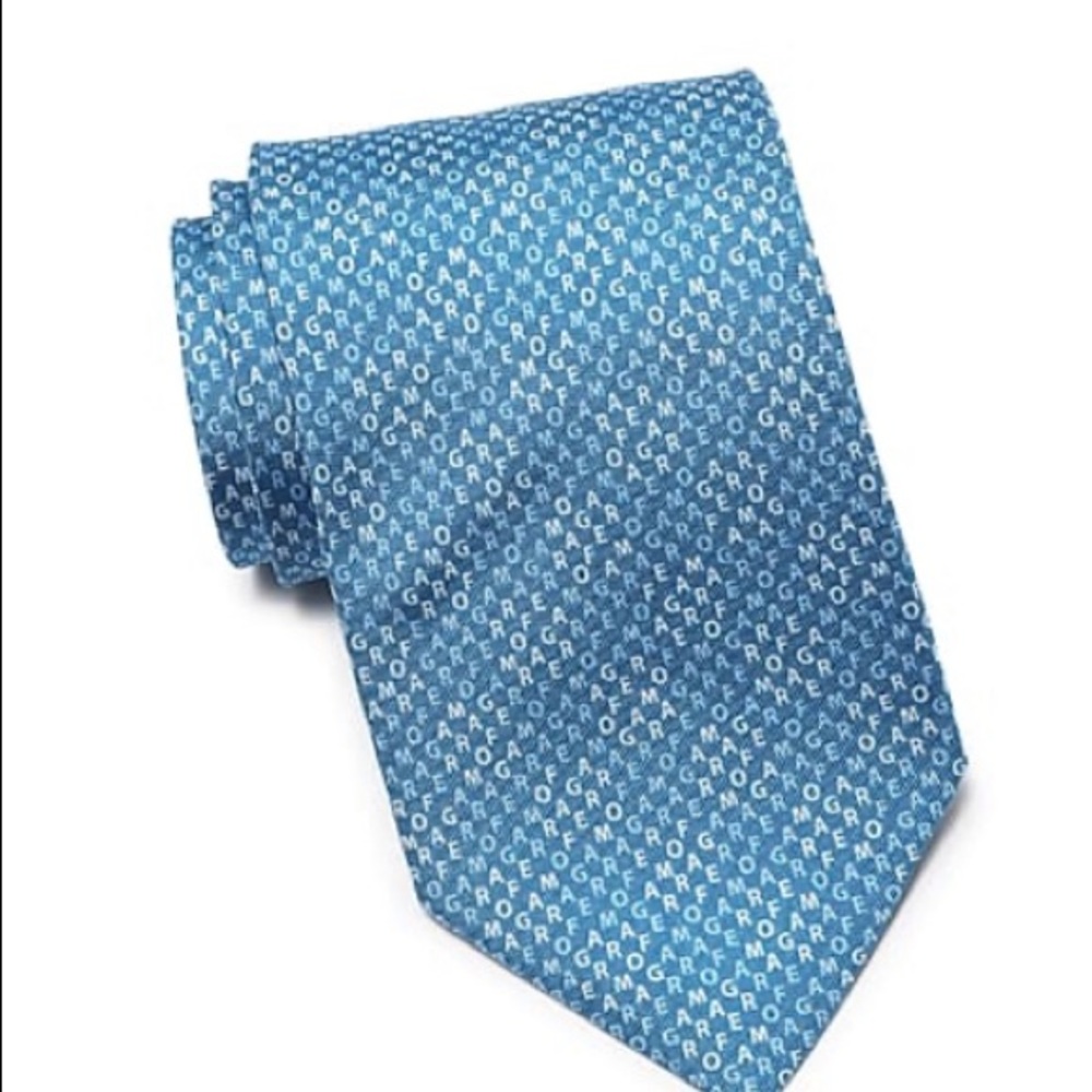 NWT Ferragamo Logo Néctar Tie